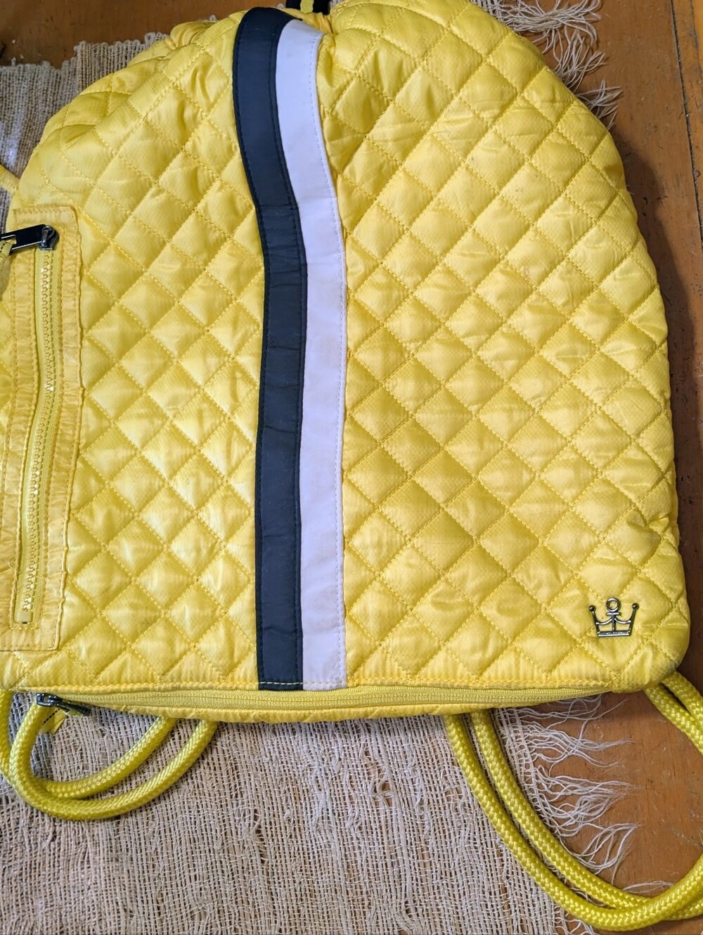 Oliver Thomas | Cinch Drawstring Bag | Yellow & Black
